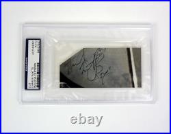 Charlie Watts The Rolling Stones Signed Autograph Cut PSA/DNA Slabbed COA #1