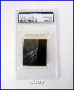 Charlie Watts The Rolling Stones Signed Autograph Cut PSA/DNA Slabbed COA #2