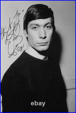 Charlie Watts autograph 4x6 photo Rolling Stones Drummer Legend Music COA LOOK