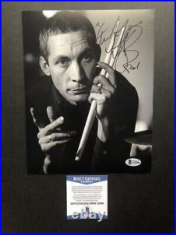 Charlie Watts autographed signed 8x10 photo Beckett BAS COA Music Rolling Stones