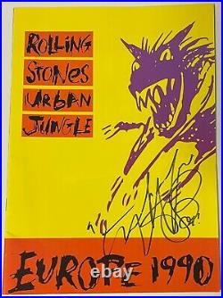 Charlie Watts signed 1990 Rolling Stones Urban Jungle Tour Book 8.25x11.5- JSA