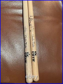 Charlie Watts signed Drumsticks Rolling Stones