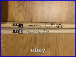 Charlie Watts signed Drumsticks Rolling Stones