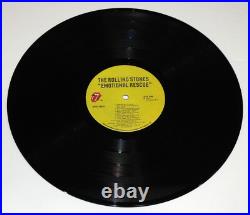 Charlie Watts signed ROLLING STONES EMOTIONAL RESCUE Vinyl Album EXT PROOF JSA