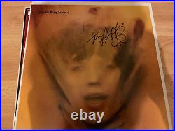 Charlie watts signed 12x12 Photo Rolling Stones Goats Head