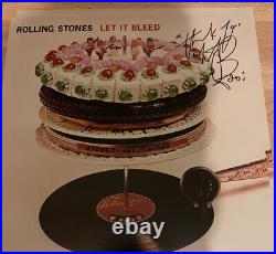 Charlie watts signed 12x12 Photo Rolling Stones Let It Bleed
