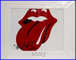 Charly Watts Rolling Stones Hand Signed Mounted Autograph with cert 18 x 12