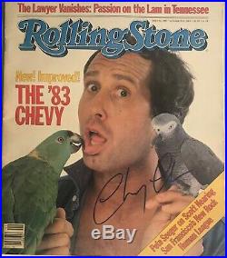 Chevy Chase Signed Autograph Rolling Stone Magazine Rare Signature Vacation
