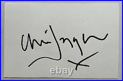 Chris Jagger Signed Autograph Index Card Rolling Stones