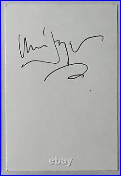 Chris Jagger Signed Autograph Index Card Rolling Stones