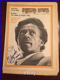 Chuck Berry Signed Rolling Stone Magazine JSA COA CERTIFICATE of AUTHENTICITY