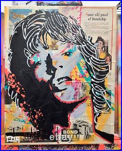 Corbellic Expressionsim 16x20 Rolling Stone Mick Jagger Art Large Canvas Series