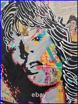 Corbellic Expressionsim 16x20 Rolling Stone Mick Jagger Art Large Canvas Series