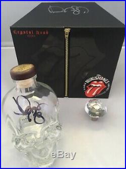 Dan Akroyd Signed x2 Rolling Stones Crystal Head Vodka Skull Autographed BAS