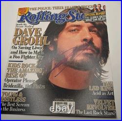 Dave Grohl Signed Rolling Stone Cover Promo Photo with Total Sports Authentics COA