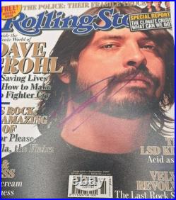 Dave Grohl Signed Rolling Stone Cover Promo Photo with Total Sports Authentics COA