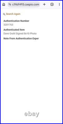 Dave Grohl Signed Rolling Stone Cover Promo Photo with Total Sports Authentics COA