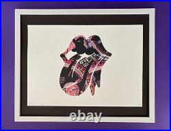 Death NYC Large Framed 16x20in Pop Art Certified Graffiti Rolex Rolling Stones #