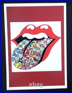 Death NYC Large Framed 16x20in Pop Art Certified Graffiti Rolling Stones Logo 2