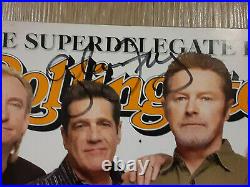 Don Henley Glenn Frey Joe Walsh Autographed Signed Eagles Rolling Stone Magazine