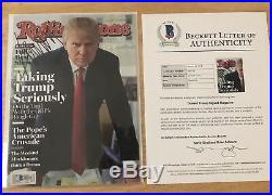 Donald Trump Authentic Signed 2015 Rolling Stones Magazine Beckett #A85726