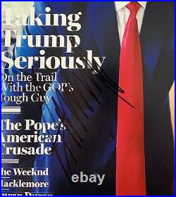 Donald Trump President JSA Autograph Signed Photo COA 11 x 14 Rolling Stone