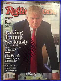 Donald Trump signed autographed Rolling Stone Magazine IN PERSON