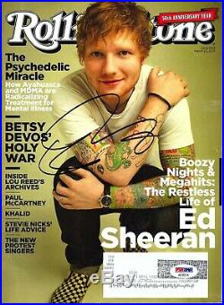 ED SHEERAN Signed Autographed Rolling Stone Magazine PSA/DNA #AF20214