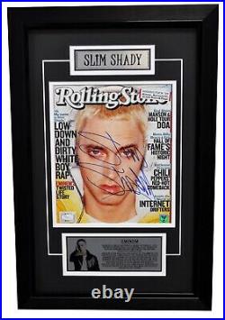 EMINEM signed DISPLAY 1/1 Slim Shady Rolling Stone Magazine ACA & JSA (LOA)