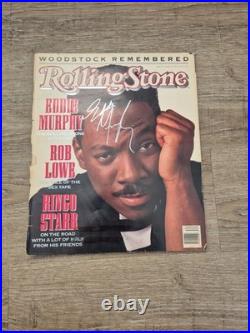 Eddie Murphy signed Rolling Stones Magazine Cover autograph with COA RARE 1989