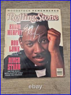 Eddie Murphy signed Rolling Stones Magazine Cover autograph with COA RARE 1989