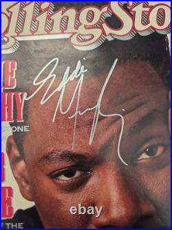 Eddie Murphy signed Rolling Stones Magazine Cover autograph with COA RARE 1989