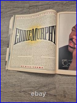 Eddie Murphy signed Rolling Stones Magazine Cover autograph with COA RARE 1989