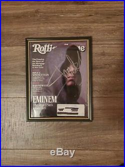 Eminem Signed Magazine Slim Shady Autograph Auto Rolling Stone HUGE FRAMED RARE