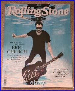 Eric Church Autographed Rolling Stones Cover Magazine Rare! Chief Auto Signed