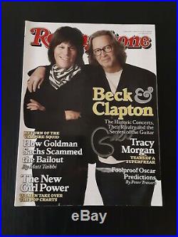 Eric Clapton Autographed Signed March 4th 2010 Rolling Stone Magazine Rare