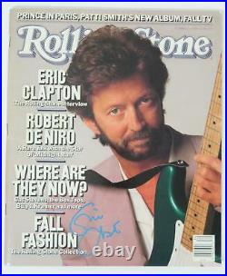Eric Clapton CREAM Signed Autograph Auto Rolling Stone Magazine Aug. 1988 JSA