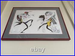 Extremely Rare (signed) Gerald Scarfe caricature of Rolling Stones