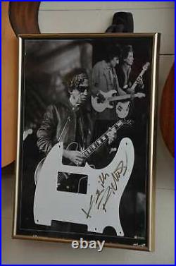FENDER Telecaster Pickguard authentic Keith Richards Rolling Stones autograph