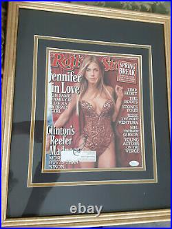 FRIENDS Jannifer Aniston autographed 18x22 Framed 1999 Rolling Stone JSA Cert