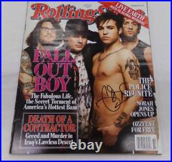 Fall Out Boy Signed Rolling Stones Magazine March 8, 2007 Autographed Issue 1021