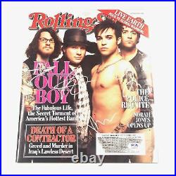 Fall Out Boy Signed Rolling Stones Magazine PSA/DNA Autographed Musician