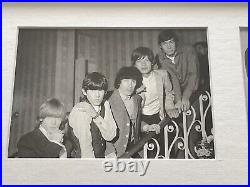 Framed 1965 Signed by The Rolling Stones TWA Postcard & Photos & Provenance