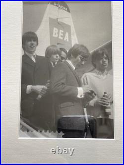 Framed 1965 Signed by The Rolling Stones TWA Postcard & Photos & Provenance Framed 1965 Signed by The Rolling Stones TWA Postcard & Photos & Provenance