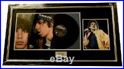 Framed ROLLING STONES Item Signed By MICK JAGGER rare And Incredible £499