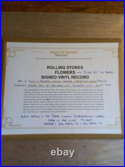 Fully signed Rolling Stones Album, Flowers with provenance. Super signatures