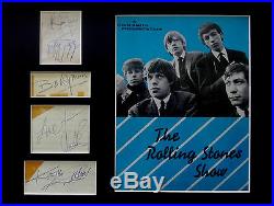 GENUINE 1960s ROLLING STONES AUTOGRAPHS signed MICK JAGGER KEITH RICHARDS