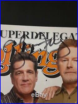 Glenn Frey Joe Walsh Don Henley Signed Autographed Rolling Stone Mag The Eagles
