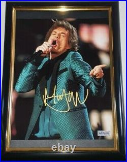 HAND SIGNED BY MICK JAGGER WITH COA ROLLING STONES 8x10 AUTOGRAPHED AUTHENTIC
