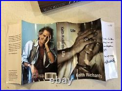 HAND SIGNED Keith Richards Life Dated 2010 1st ed. /1st Print Rolling Stones